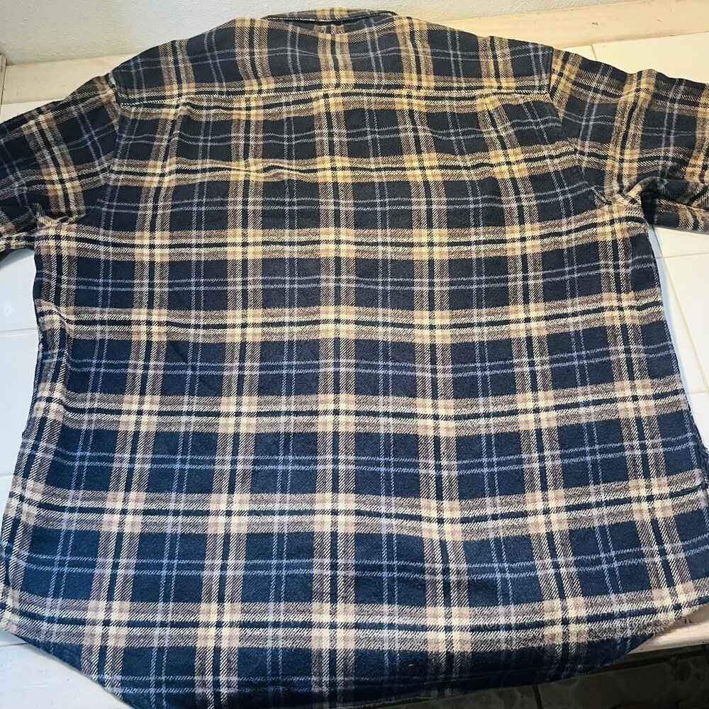 Timberland Men’s XL Plaid Flannel Shirt Long Sleeve Button Front Outdoor Workwea - Picture 3 of 8